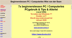 Desktop Screenshot of beginnerslessenpc.nl